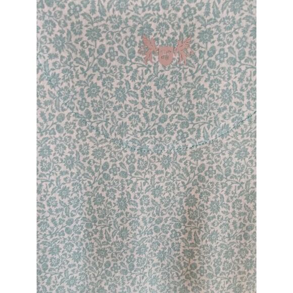 Hickey Freeman size L floral blue golf polo performance quick dry EUC preppy - Picture 5 of 7